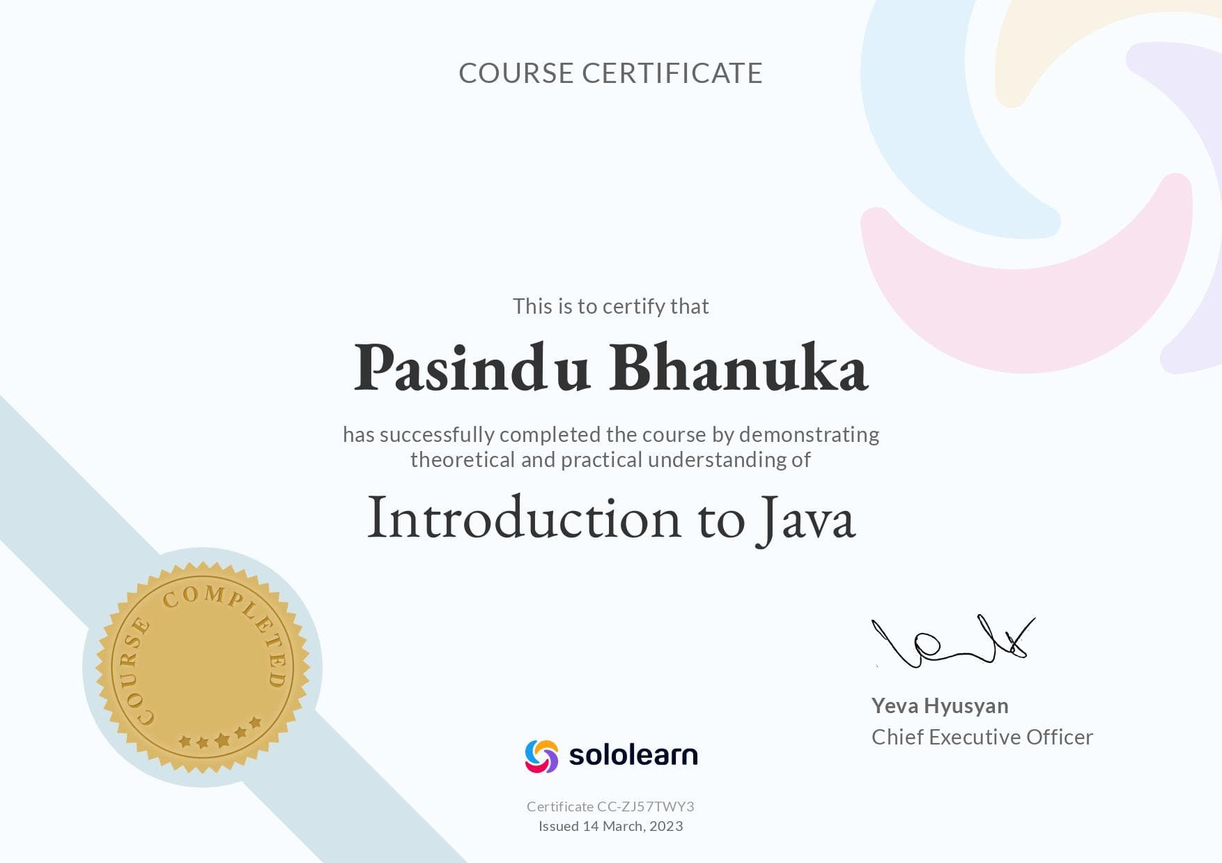 Introduction to Java